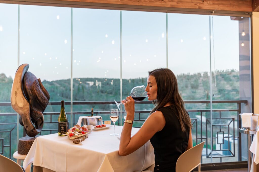 Degustazione di vini Terre di Marfisa al Podere - campagna della Tuscia